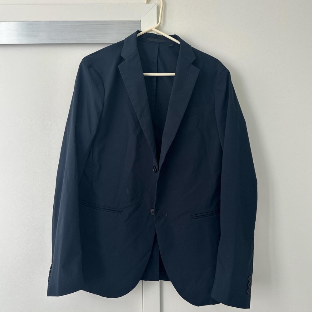 Uniqlo Navy AirSense Blazer, Medium, EUC
